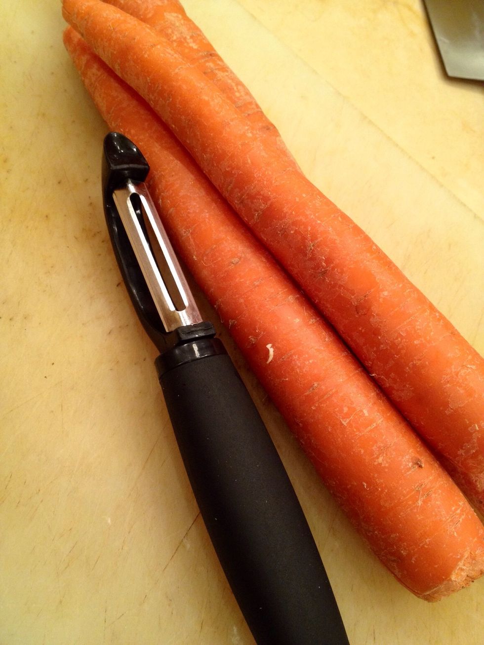 Peel carrots