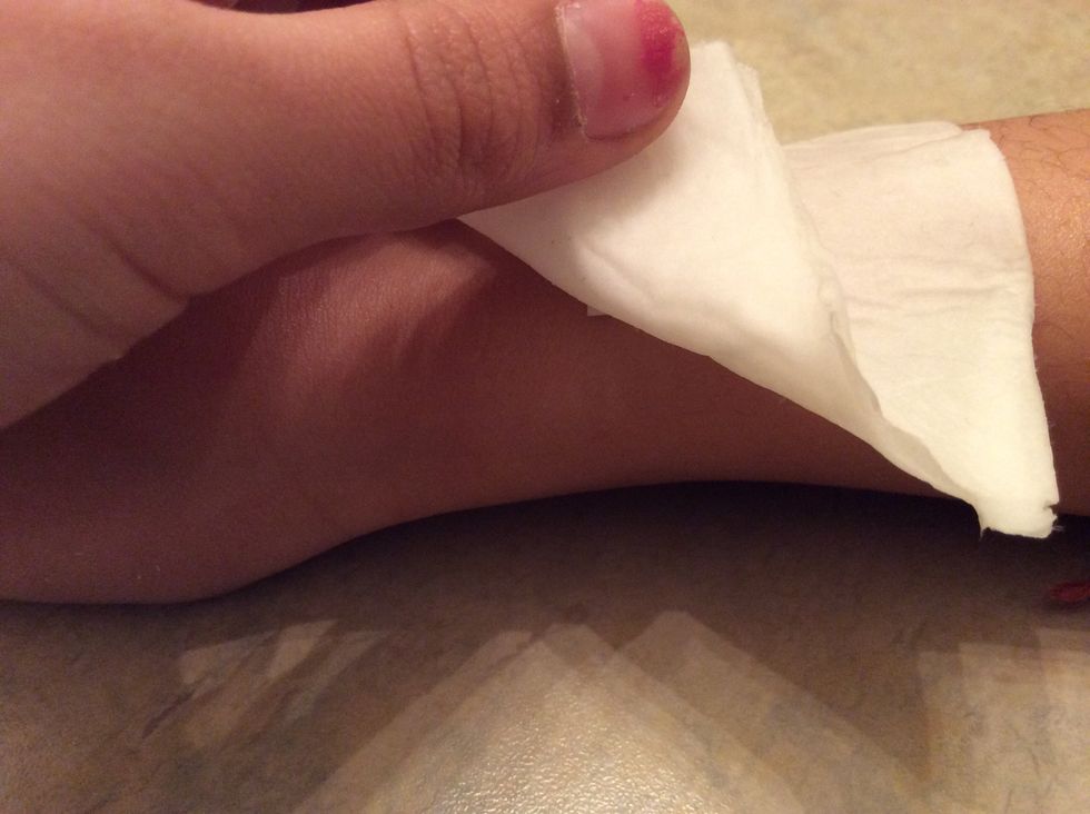 Peel of the cloth.
