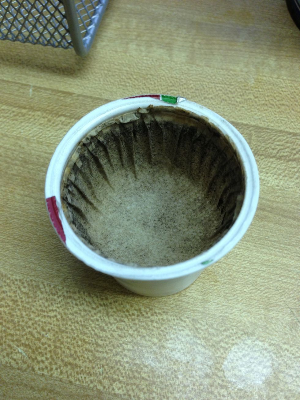 Peel off foil lid, rinse out contents, use now or let dry