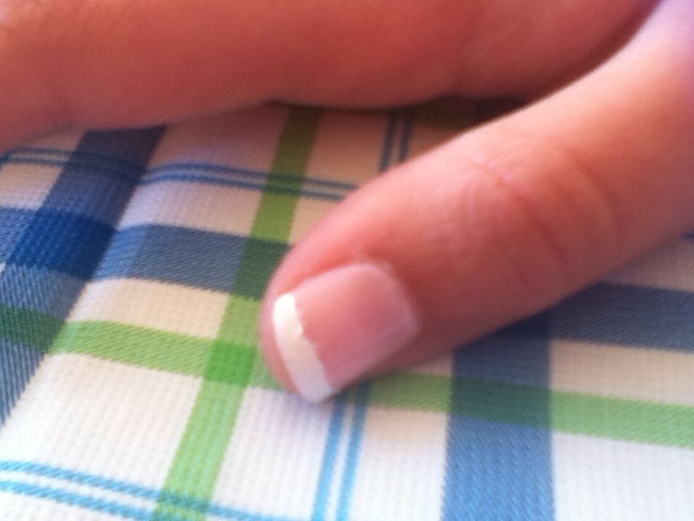 Peel off the guide lines carefully