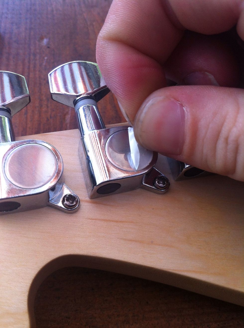 Peel off the paper if you want