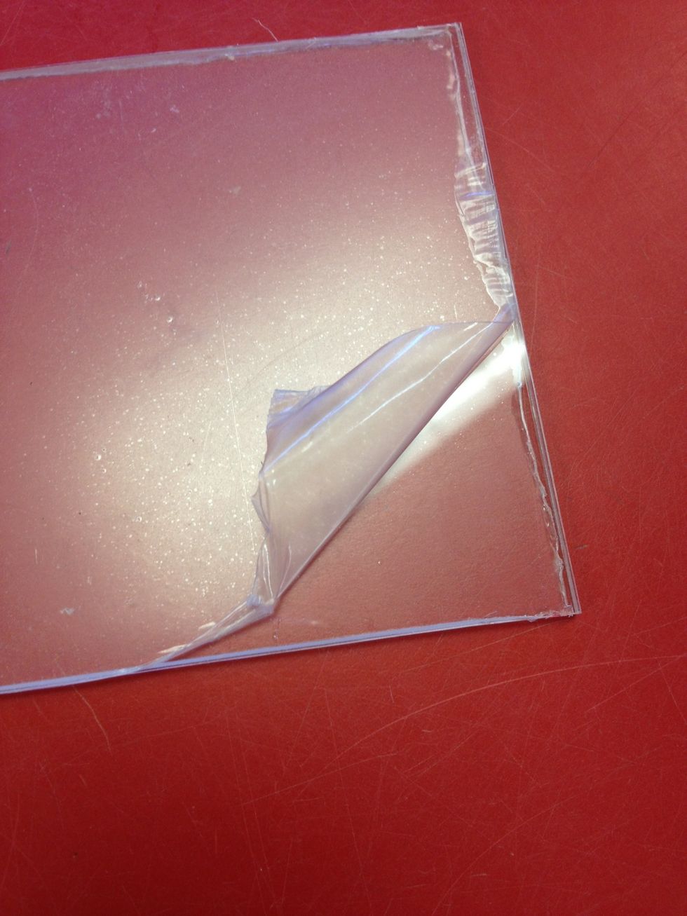 Peel off the protective film
