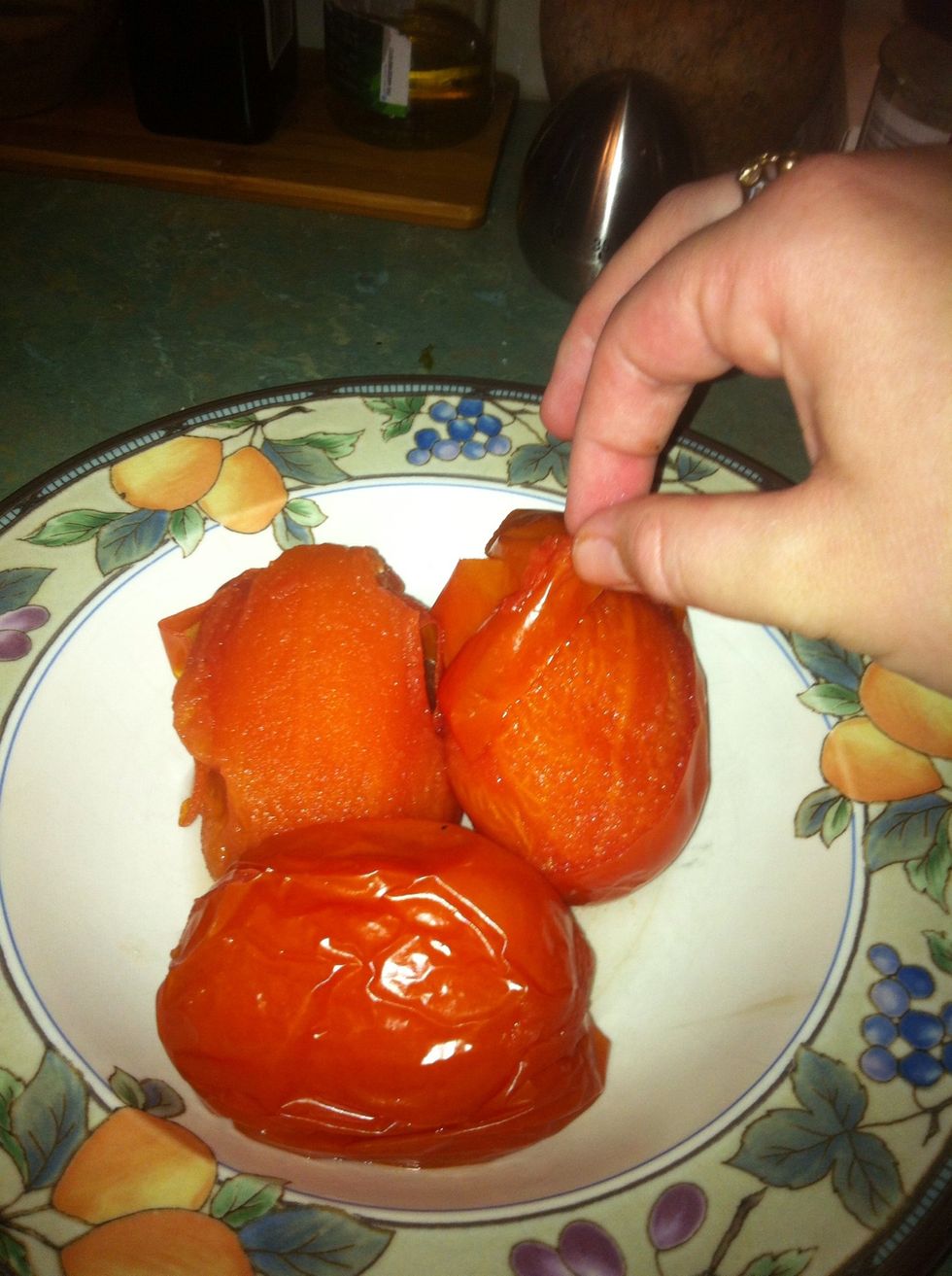 Peel off the skins once boiled