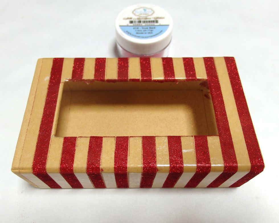 peel off the tapes and add Elizabeth Craft Design 639-Warm Diamond