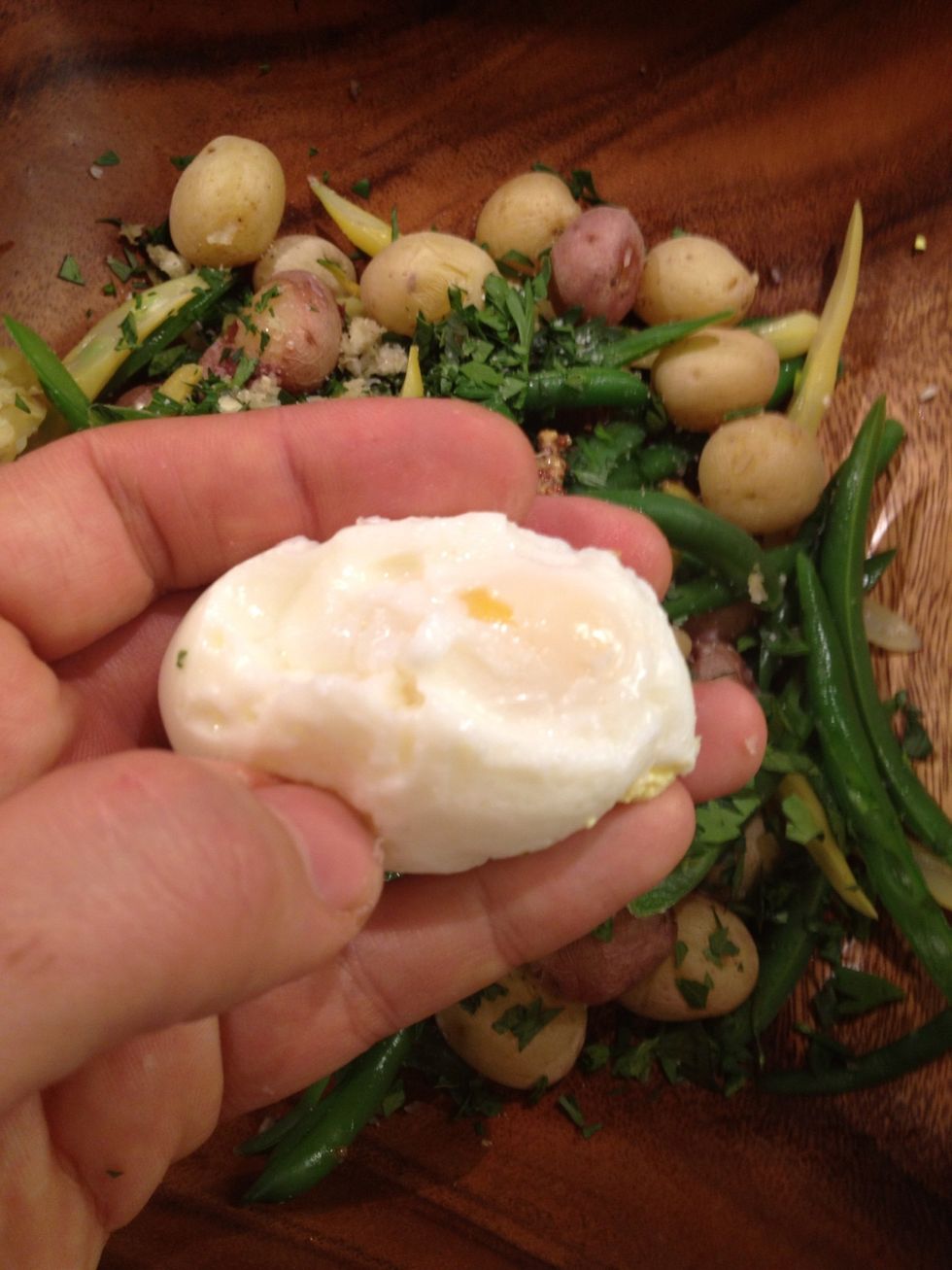 Peel the egg. You may come across a ugly one.