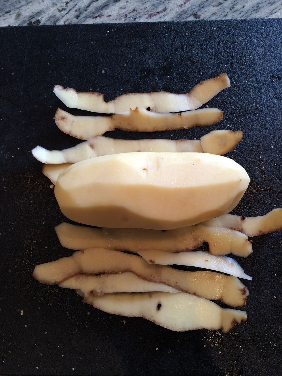 Peel the potatoes