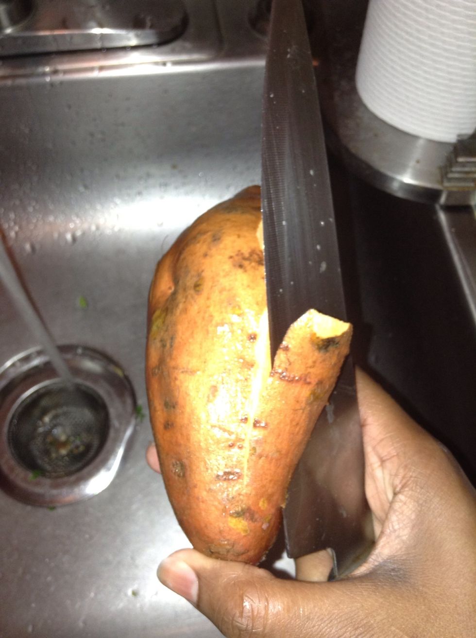 Peel the sweet potatoes