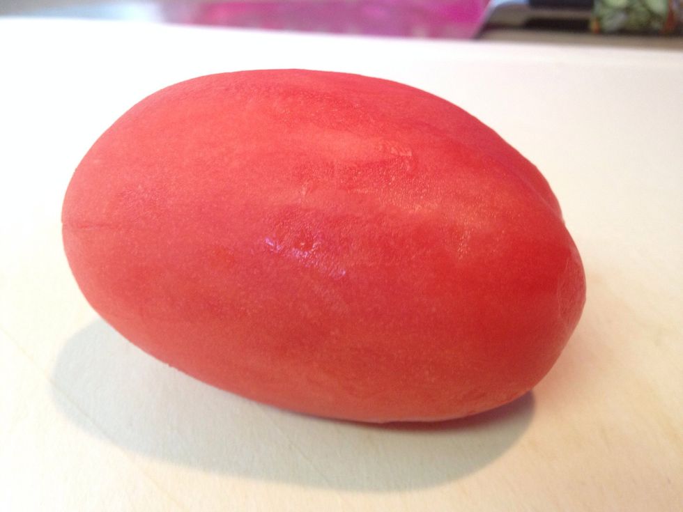 Peel the tomatoes