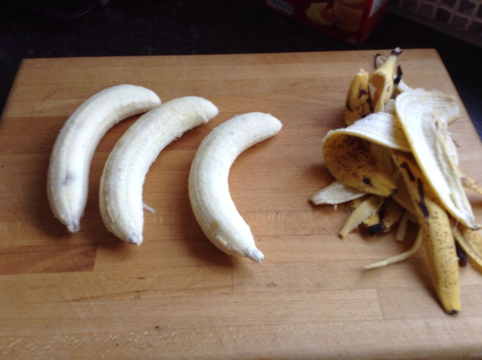 Peel them. You can cut any really manky bits off at this point. These ones were okay.