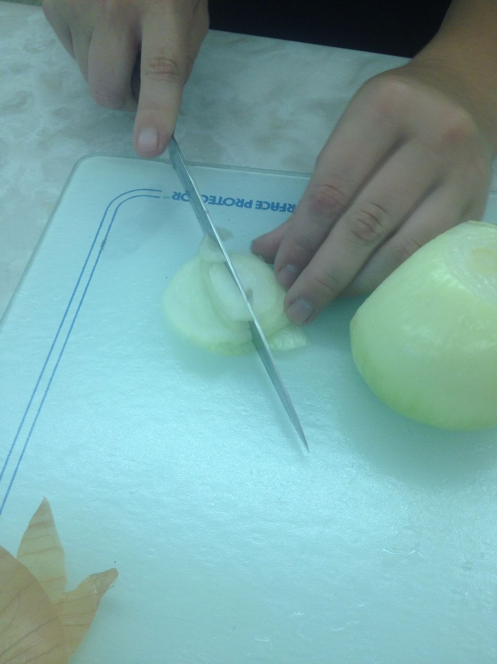 Peel then chop finely