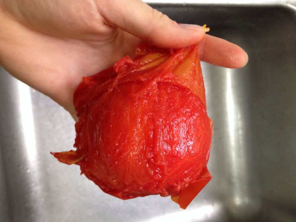 Peel those suckers until they're totally naked. This is a great job for young kitchen helpers to assist with\u2014but it does get messy. You've been warned.