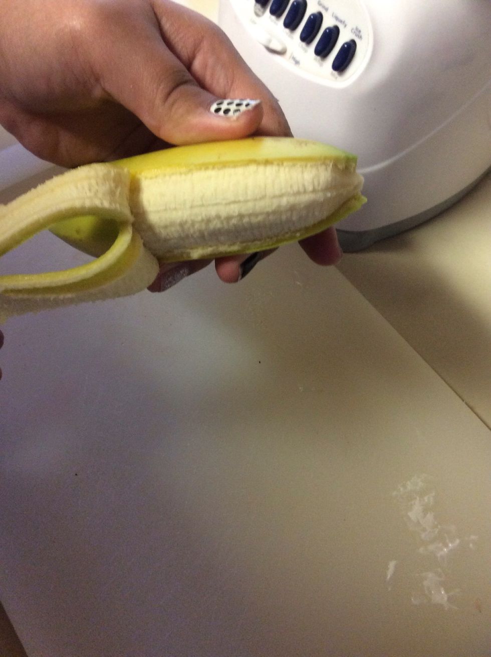 Peel your banana.