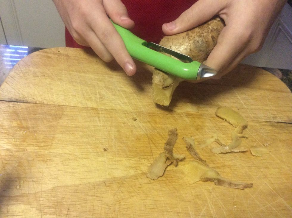Peel your ginger