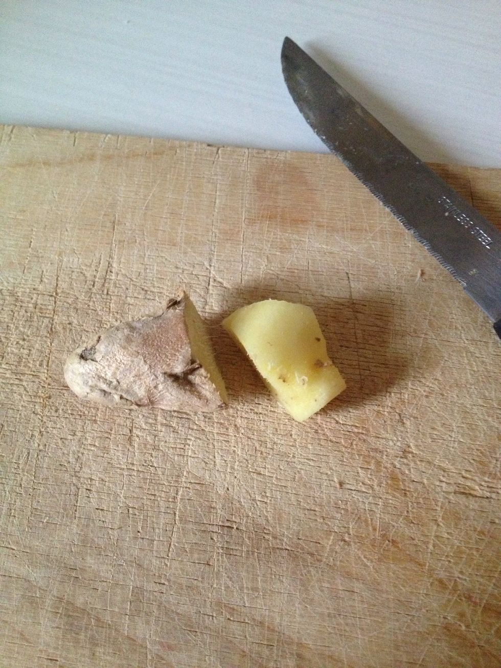 Peel your ginger.