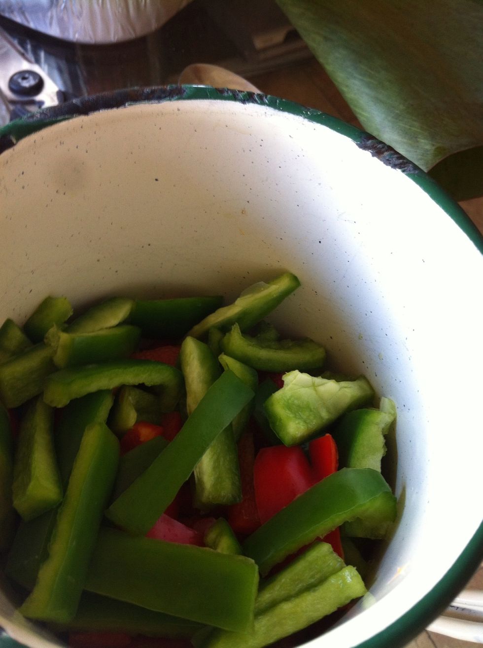 pepers 1 red 1 green