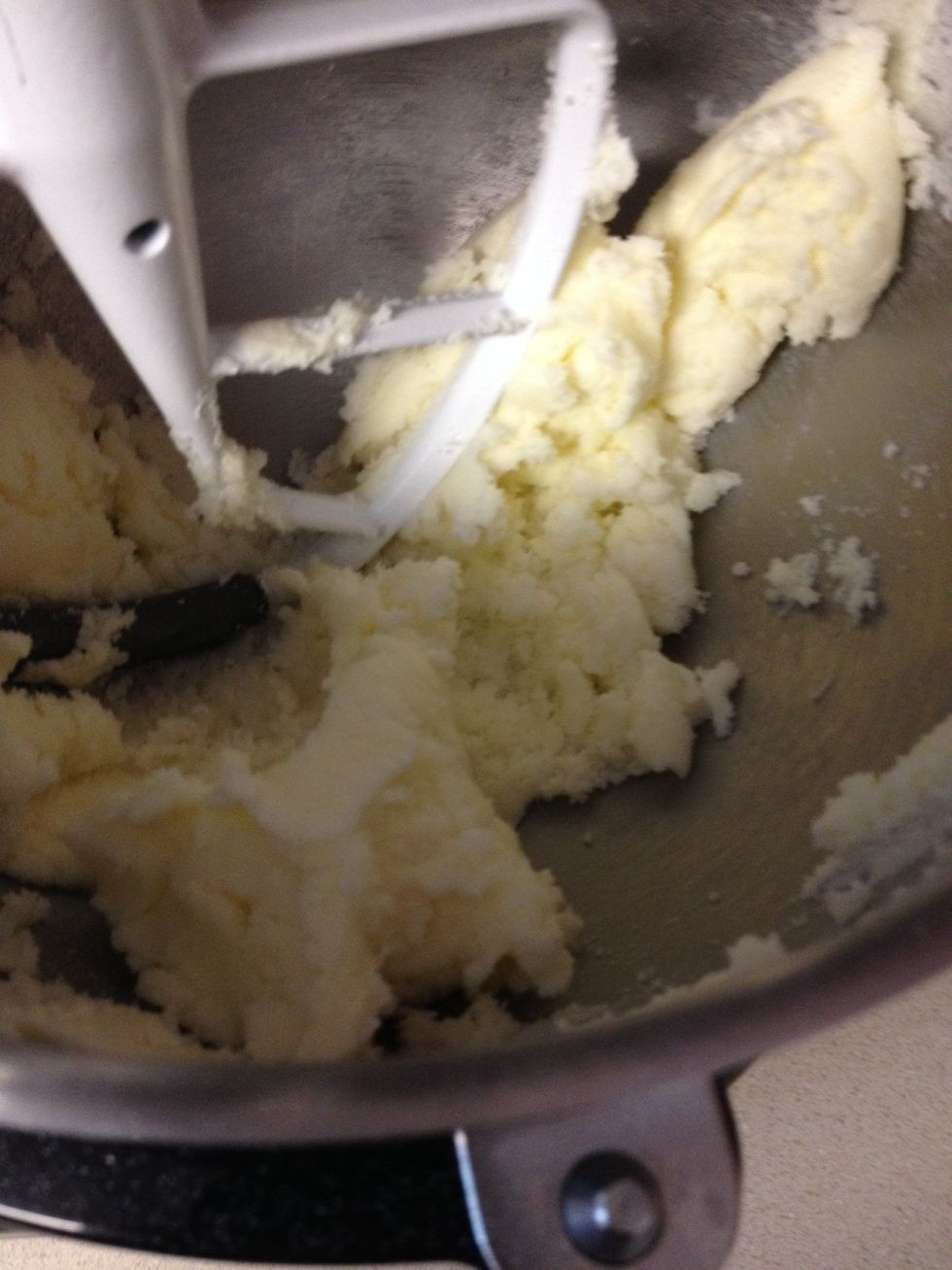 Perfect! Now add eggs and vanilla