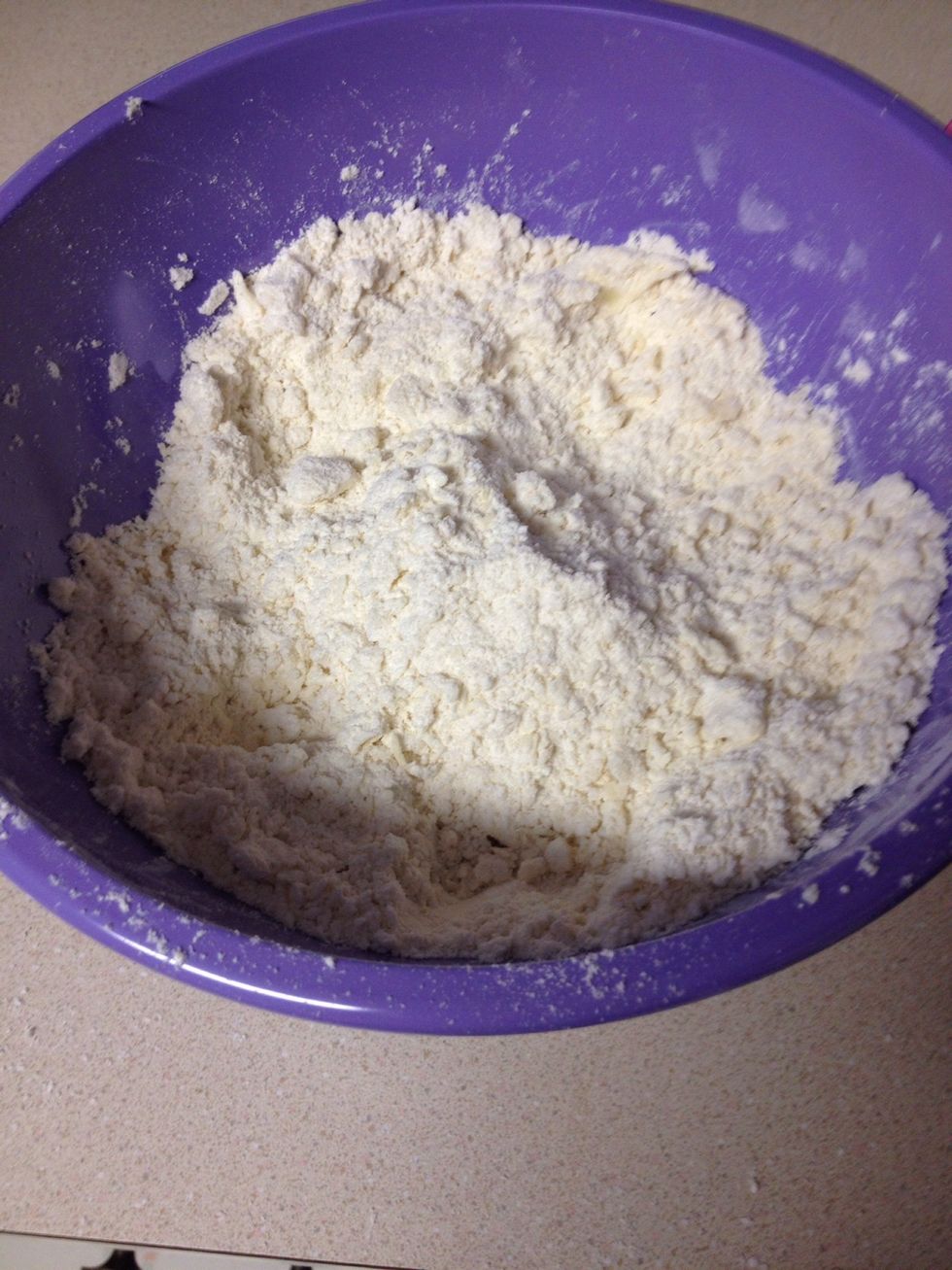 Perfect! Now mix in the buttermilk