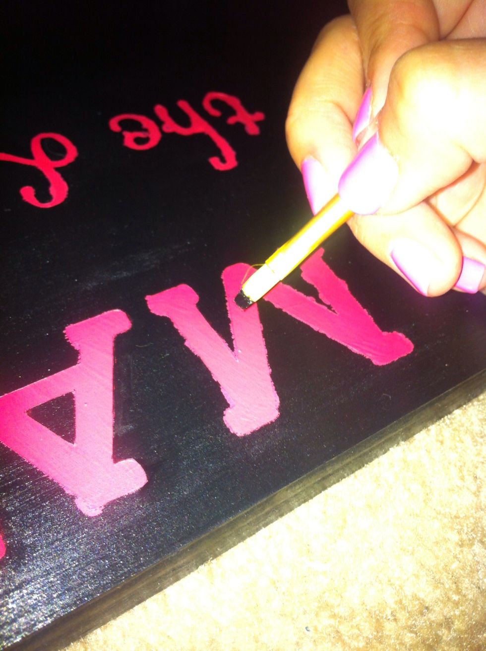 Perfectionist at work...