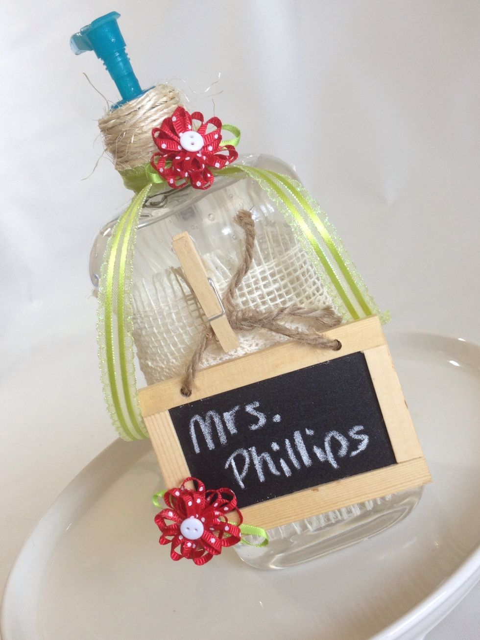 Perfectly personalized, functional, inexpensive, DIY gift for child's teacher!