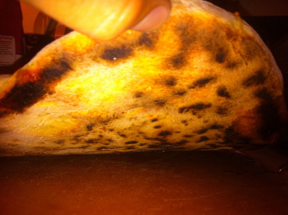 Perfectly slightly charred underneath.