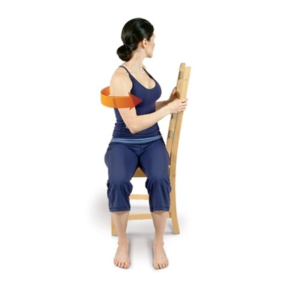 Perform Chair Twist for your other side.