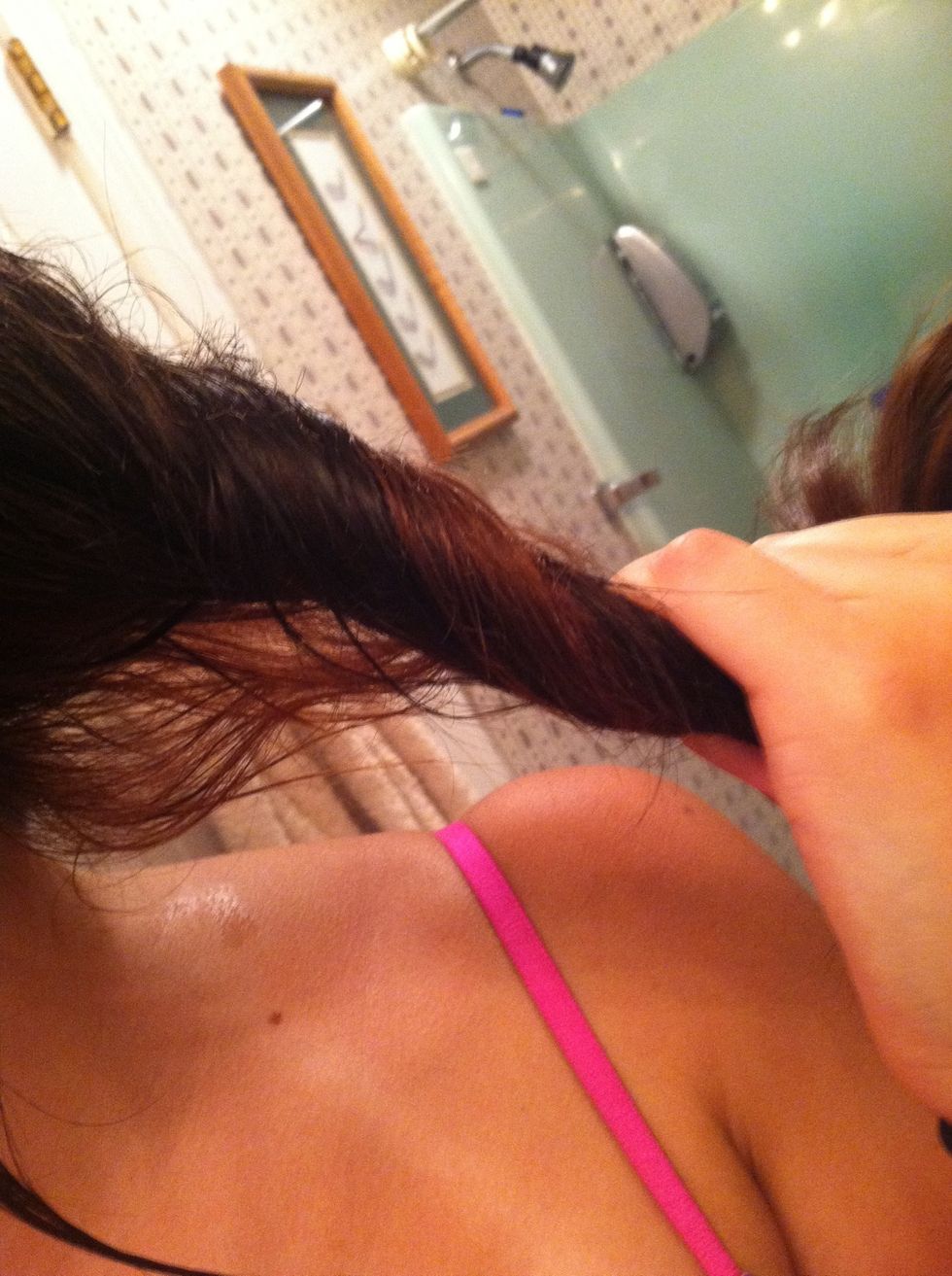 Personally I like to apply the shampoo to my hair prior to it being wet. This is because my hair type makes product sit on-top my hair instead of being taken in by my hair, it also makes my hair soft.