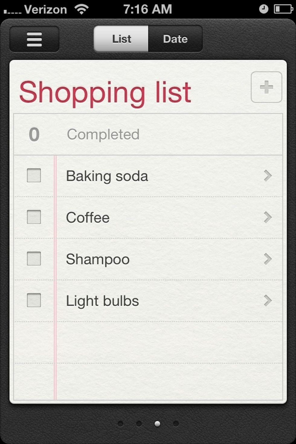 Phone will add to list. Great for remembering non essentials or keeping a to do list!