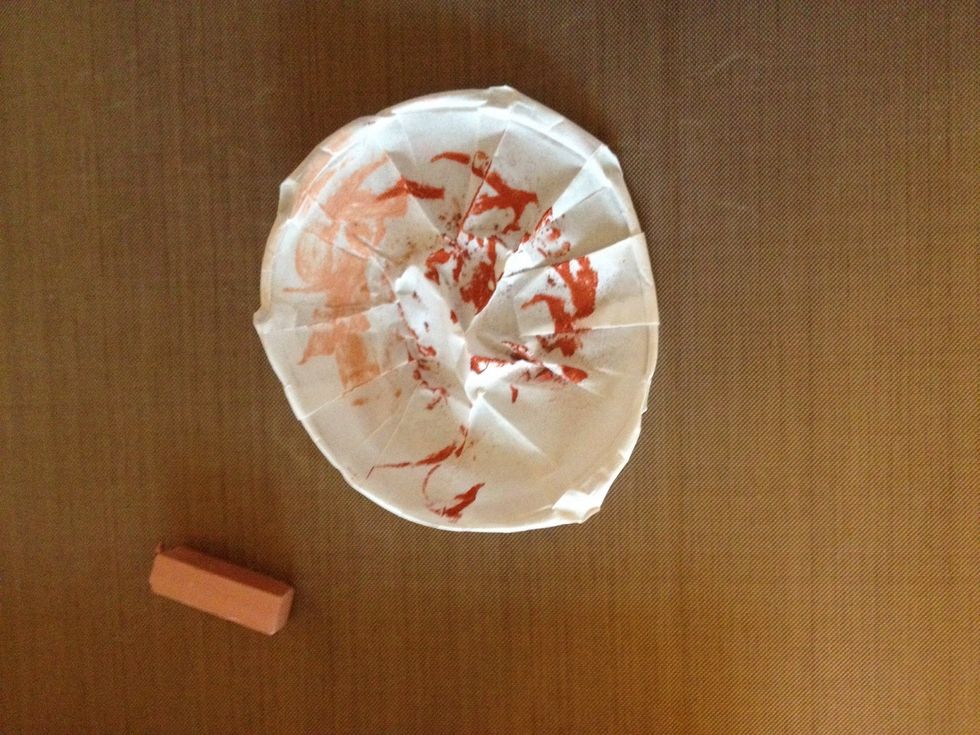 Pick a color of your choice and start painting. If you are using pastel sticks, you can make it darker or lighter.