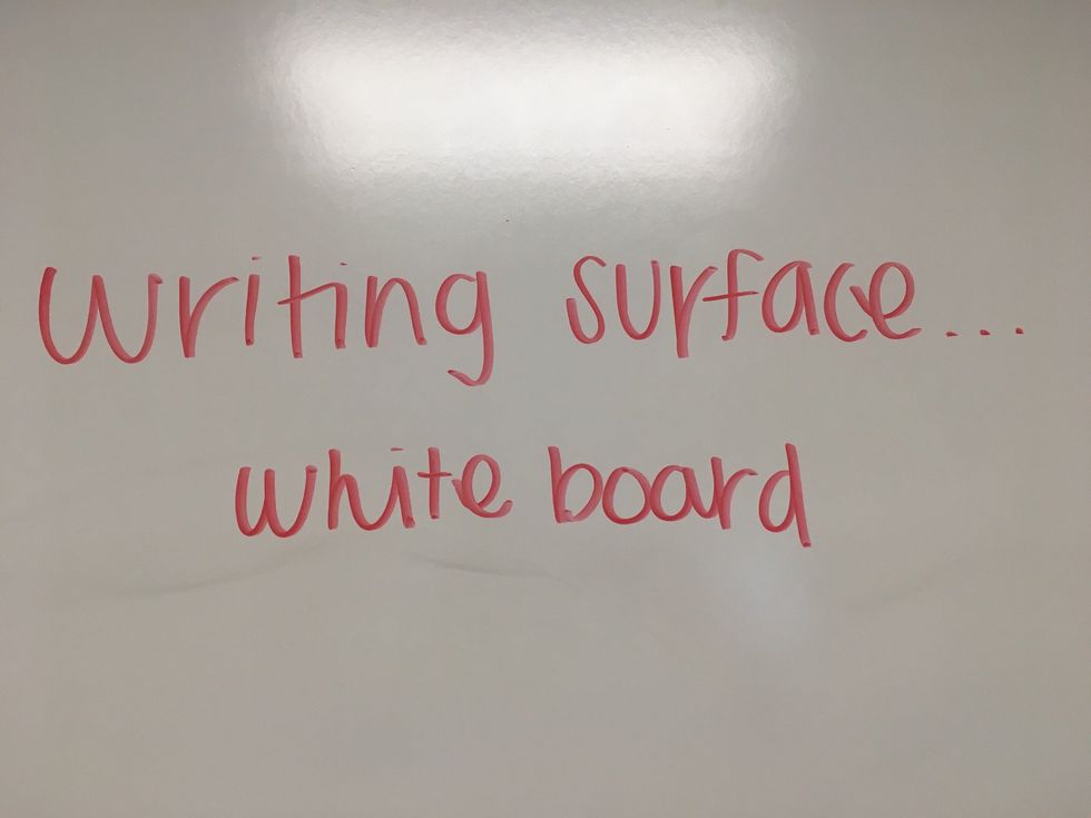 Pick a writing surface