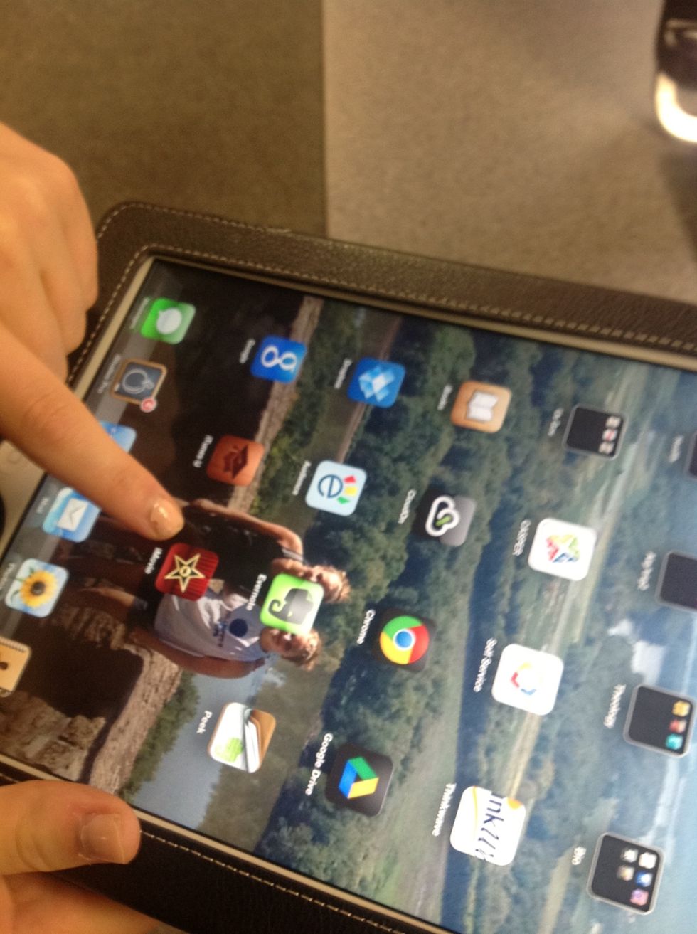 Pick an App you would like to move to a different place.