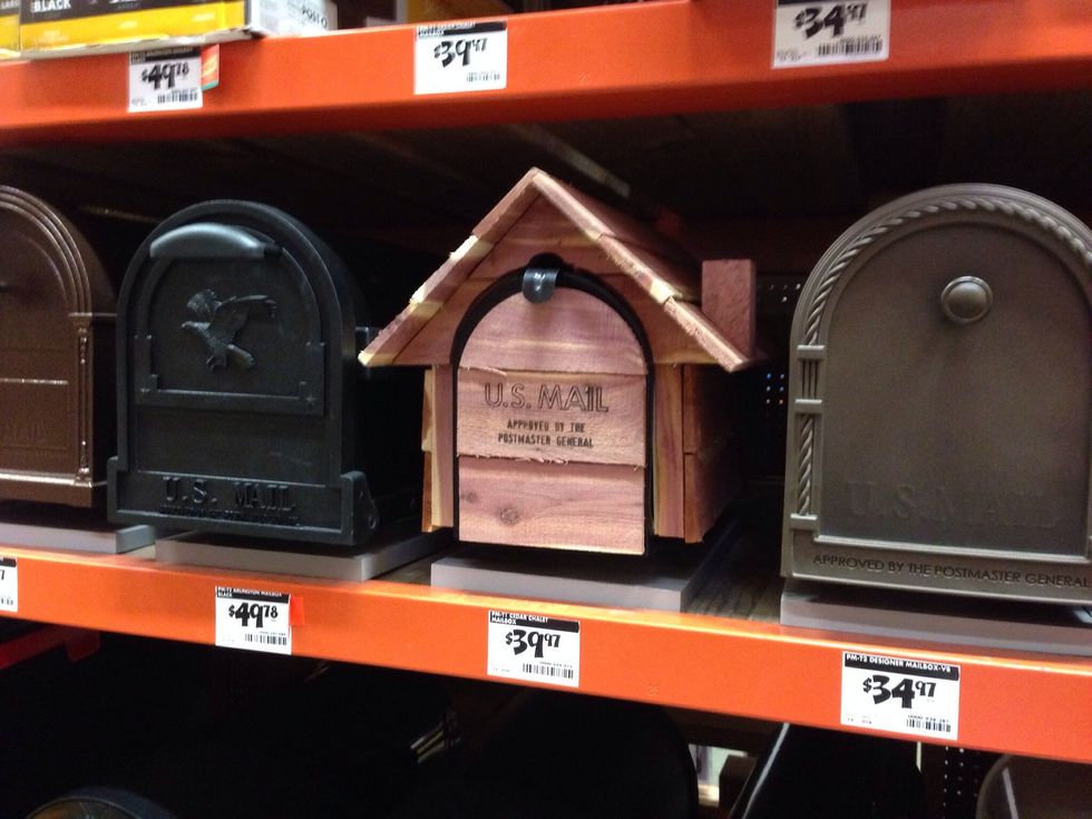 Pick out a mailbox you like for the garden. See Pinterest for metal mailboxes that have also been used for this. They are all cute!