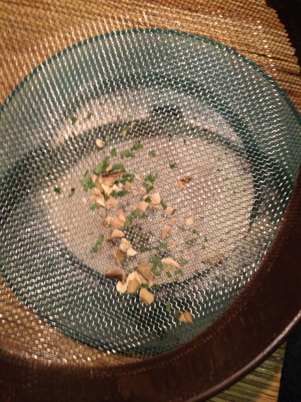 Pick out all the pasta keeping the rest