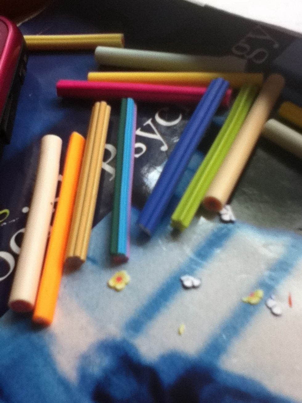 Pick out the type you want! Be creative! Make sure you do not saw through it, just do one even cut. Try to make it as thin as possible as you can see I cut too thin and it broke.
