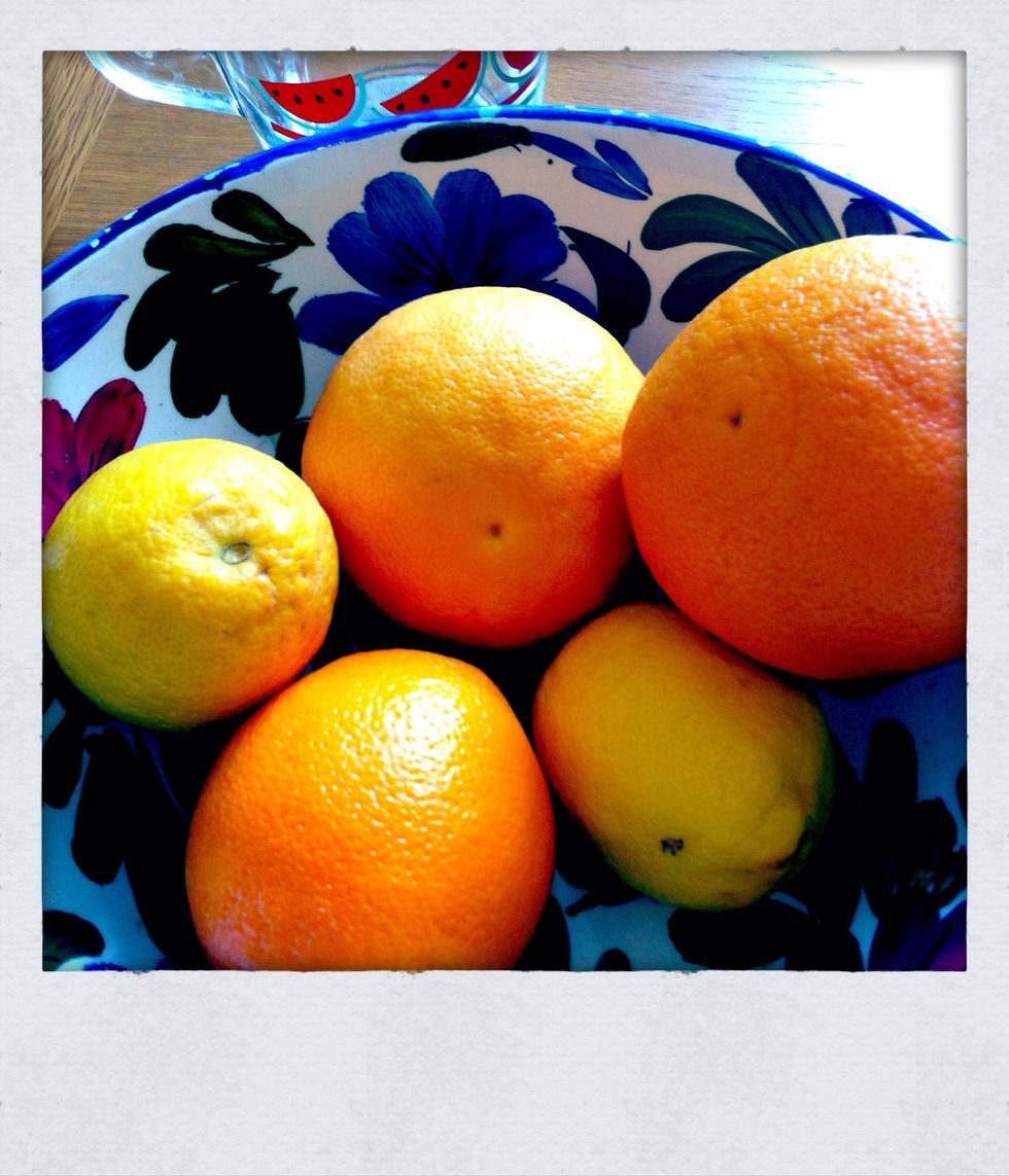 Pick some ripe citrus fruits