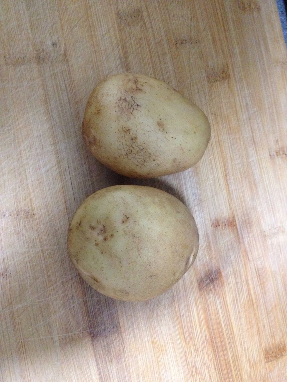Pick two regular potatoes.