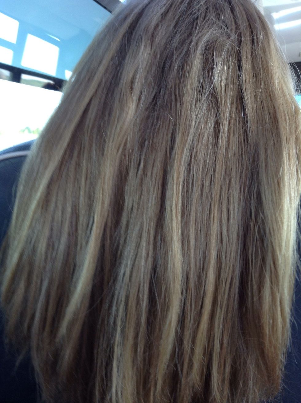 Pick up all your hair. It doesn't matter if it's straight or curly\ud83d\ude09