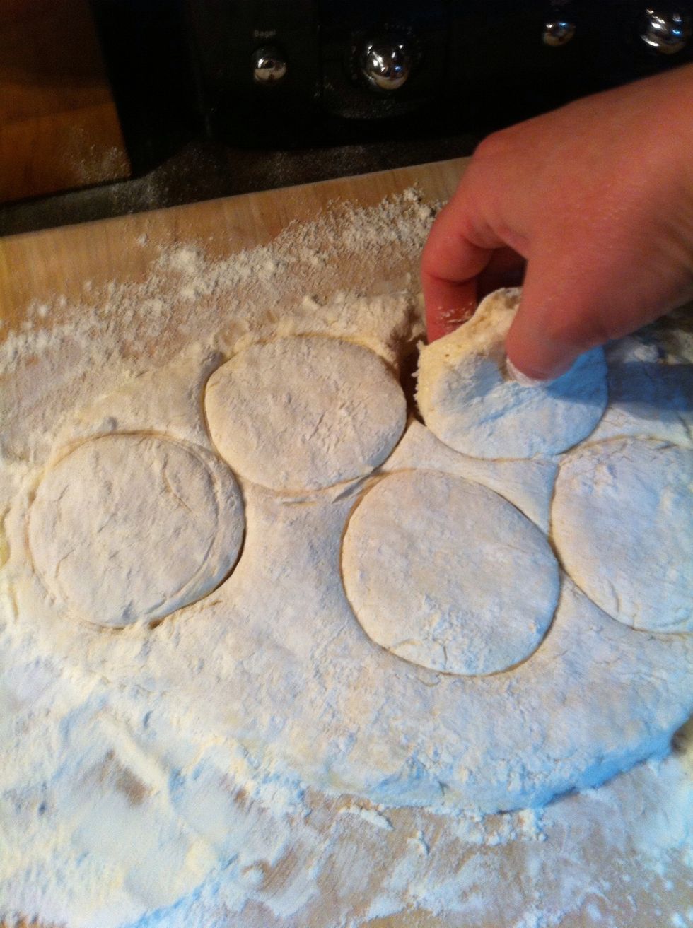 Pick up ..easy..remember just sticky dough inside.