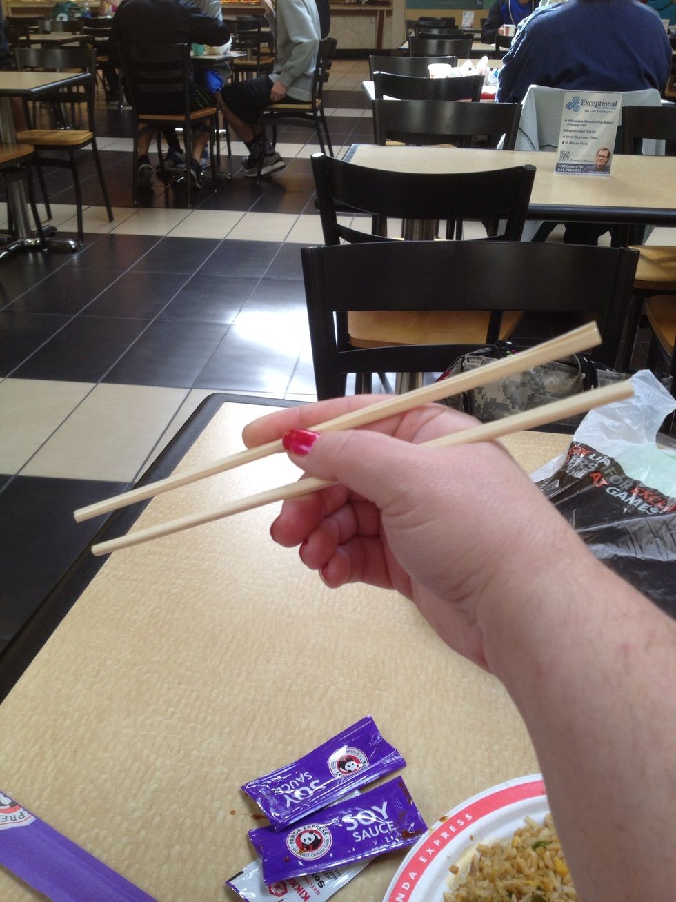 How to eat rice with chopsticks! - B+C Guides