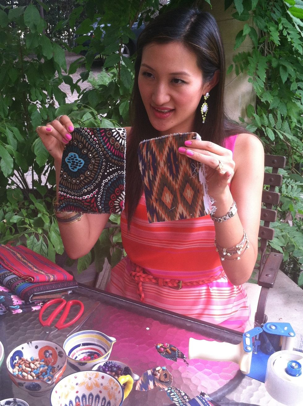 Pick your favorite tribal or tropical fabric