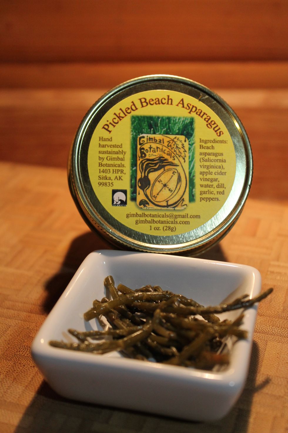 Pickled Beach Asparagus can be purchased through Gimbal Botanicals at www.GimbalBotanicals.com