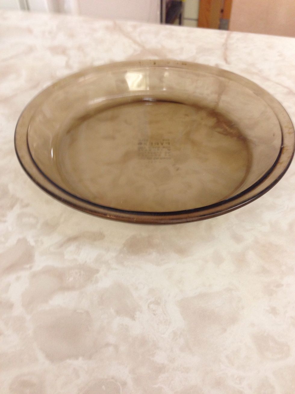 Pie tin This is used for pie batter  I can use this when I make pies