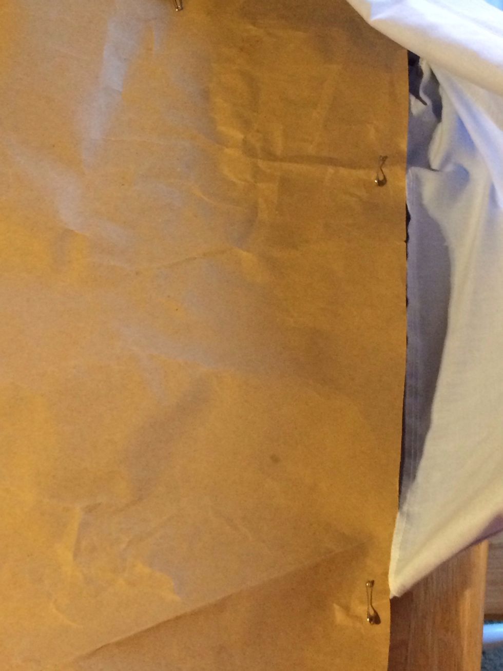 Pin all the way around.