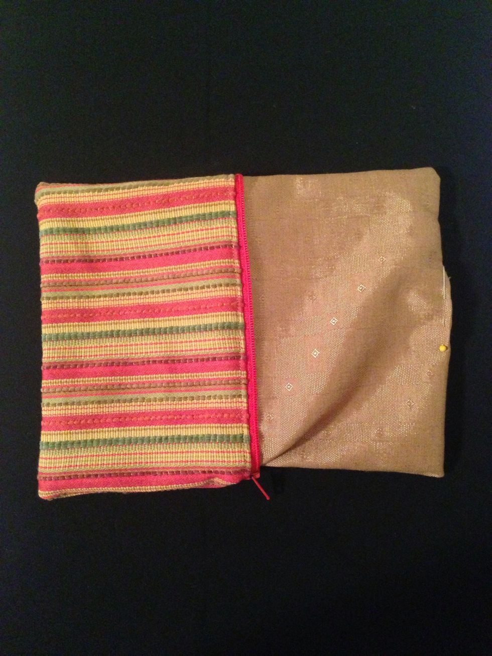 Pin gap together & sew.