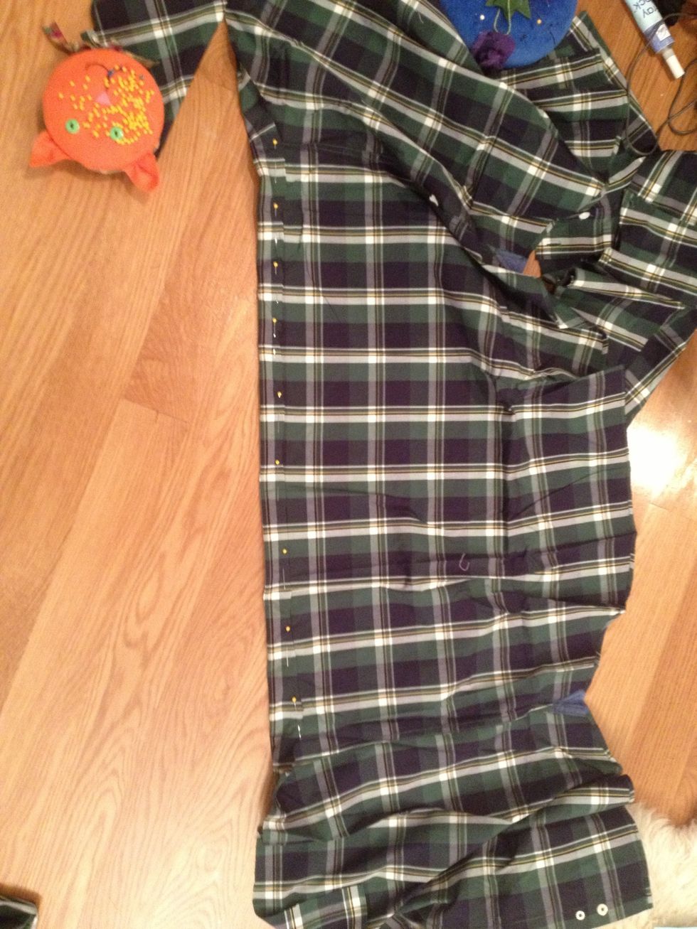 Pin where you want your elastic, and sew.