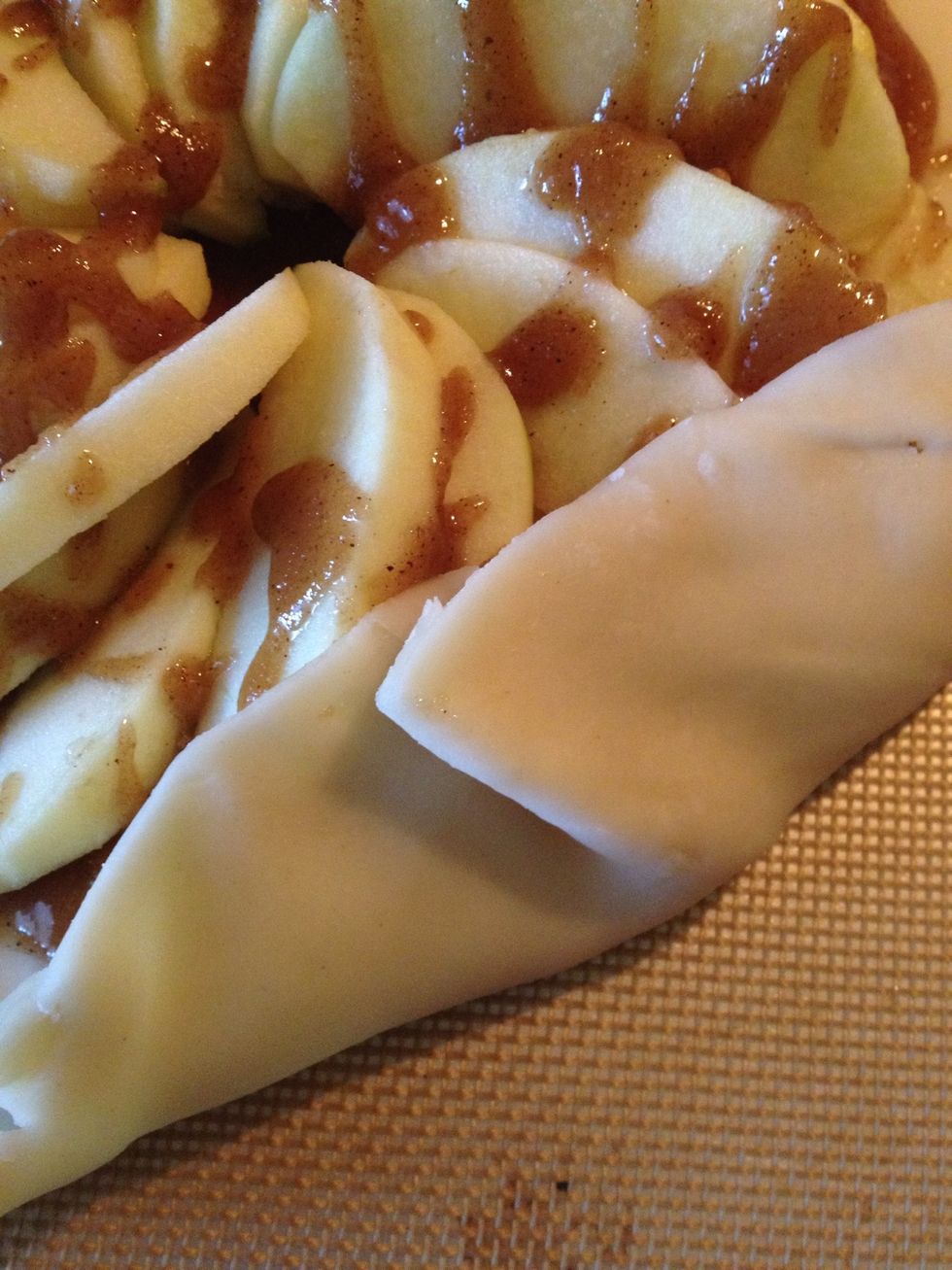 Pinch your pastry sheet like this