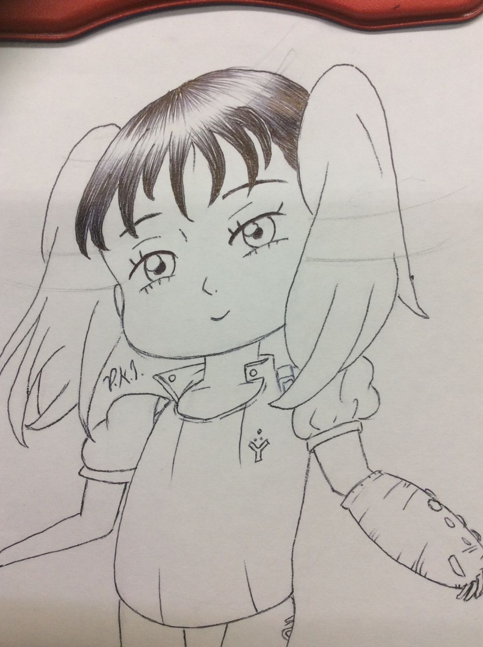 Pinte todo o cabelo, menos onde tem a marca do brilho.