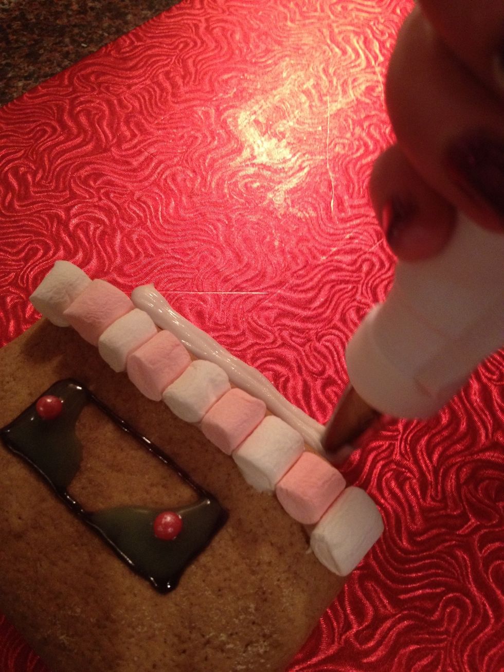 Pipe a line on the base