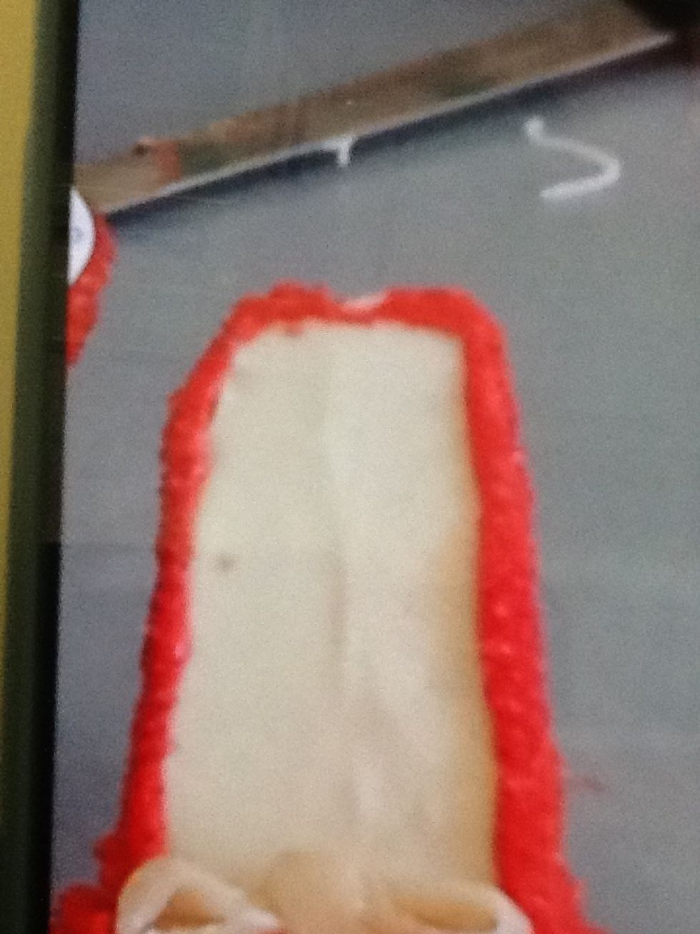 Pipe icing around the edges of wafers and roll in sugar dust