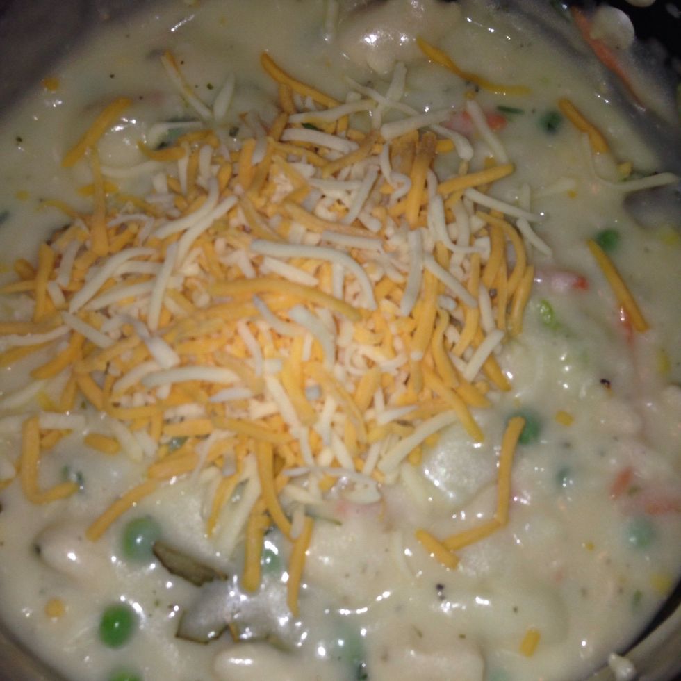 Pit some cheese in