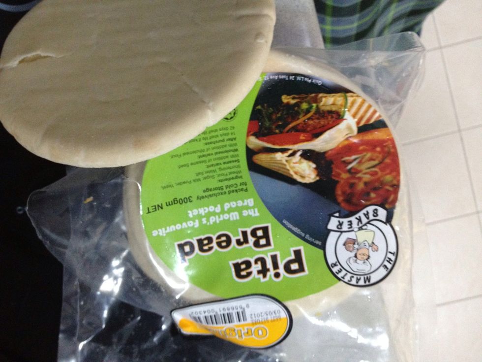 Pita bread for the base